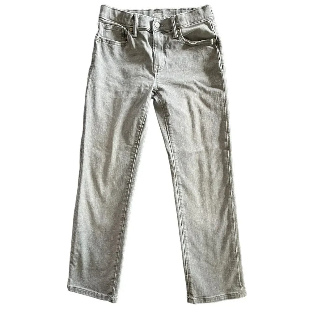 Boys’ Old Navy Gray Karate Slim Jeans Size 10